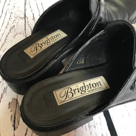 Brighton Made in Italy Leather Slip On Size 6.5 - Picture 3 of 8